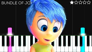 Inside Out  Bundle of Joy  EASY Piano Tutorial [upl. by Aklam]