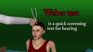 Weber test  Weber test performance  Weber vibration test [upl. by Notnroht]