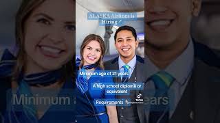 ALASKA Airlines is hiring Flight Attendants ✈️ apply wwwAlaskaaircom flightattendant cabincrew [upl. by Niwdog]