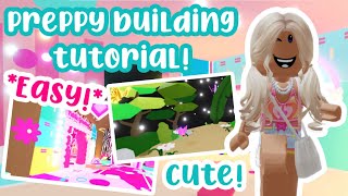 PREPPY BUILDING TUTORIALEASYHIGHLY REQUESTED💕⭐️🐯💫 adoptmeroblox preppyadoptme preppyroblox [upl. by Wanyen]