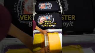 Sablon plastisol 8 warna vektor amp laster sablon shortvideo [upl. by Ediva]