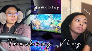 VLOG  we got the 100k plaque  dyeing my locs  another date  pal world gameplay etc [upl. by Ynnal]