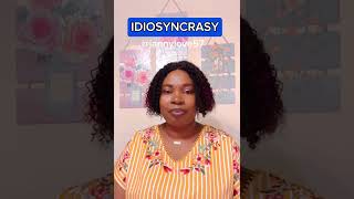 IDIOSYNCRASY englishteacher vocabulary learnenglish pronunciation idiosyncrasy [upl. by Nimaj]