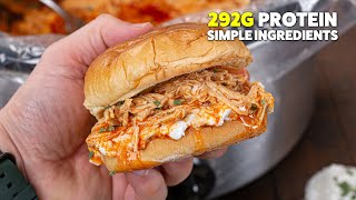 Slow Cooker Buffalo Chicken  Easy Low Carb Meal Prep [upl. by Stanfield]