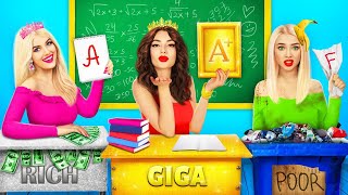 Rich vs Broke vs Giga Rich Student  Expensive vs Cheap School Situations by RATATA BOOM [upl. by Jillana739]