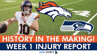 Bo Nix Made Broncos History  Seahawks Injury News Going Into NFL Week 1 [upl. by Yrome]