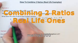 Combining 2 Ratios Into A Triple Ratio  Real Life Examples [upl. by Torrance]