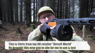 Airsoft PPSh41 Scoutthedoggie Gets To Try The First in The UK [upl. by Hnao]