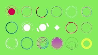 18 FREE CIRCLE ANIMATION EFFECT GREEN SCREEN FOR MOTION GRAPHIC  FREE FOOTAGE ID [upl. by Brooks]