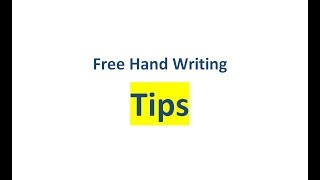 Free Hand Writing Tips  বাংলা লেকচার  Bengali Lecture [upl. by Marlene]