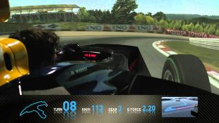 F1 Track Simulator  Mark Webber at Spa [upl. by Gniy95]