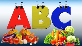 Vegetables ABC Song  Vegetables Alphabet Song  Phonics for Kids  Alphabet Letters [upl. by Dyl]