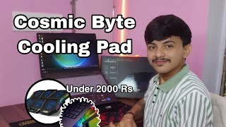 Cosmic Byte Meteoroid RGB Cooling Pad  Unboxing amp Review  Cooling Pad under 2000 Rs [upl. by Eellah448]