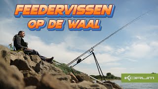 FEEDERVISSEN OP DE WAAL  VISSEN OP BARBEEL amp WINDE [upl. by Dupin]