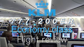 4K FULL FLIGHT REVIEW KLM 777200ER Toronto YYZ to Amsterdam AMS economy class [upl. by Hannavas910]