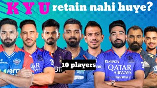 10 big releases of the IPL 2025  kyu retain nahin hue yah bade 10 Khiladi [upl. by Enialed]