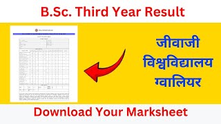 BSc ThirdFinal Year Result 29062024 मार्कशीट डाउनलोड करें [upl. by Mandle398]