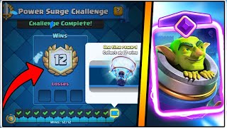 120 POWER SURGE CHALLENGE  CLASH ROYALE  BEST POWER SURGE CHALLENGE DECK [upl. by Warrick]