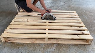 Creative Wood Pallet Furniture DIYs You Cant Miss  Recycled Wood Pallet Chair Building Projects [upl. by Aihset]