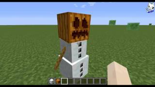 Schneemann bauen in Minecraft [upl. by Etteuqal]