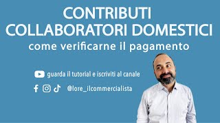 Ecco come verificare i contributi versati ai collaboratori domestici nel sito dellINPS tutorial [upl. by Cohla]