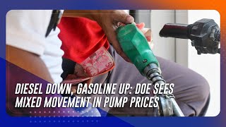 Diesel down gasoline up DOE sees mixed movement in pump prices  TeleRadyo Serbisyo [upl. by Gonyea]