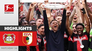 THEY REALLY DID IT  Bayer 04 Leverkusen  FC Augsburg 21  Highlights  Matchday 34 – Bundesliga [upl. by Limhaj]