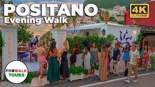 Positano Evening Walk 4K 60fps Italian Beauty  with Captions [upl. by Yssis]