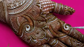 EASY DULHAN MEHENDI DESIGNS FOR FULL HANDS  WEDDING MEHNDI DESIGNS  BRIDAL HENNA MEHNDI DESIGNS [upl. by Aissilem]