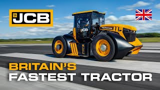 JCB FASTRAC TRACTOR STORMS TO NEW BRITISH SPEED RECORD [upl. by Dleifyar]