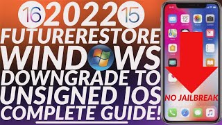 Futurerestore Windows downgrade iOS 1516 to iOS 1415  Futurerestore Downgrade Windows Full  2022 [upl. by Adnohsek]