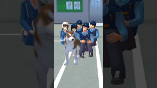 Polisi sedang menari dan takut dengan kentut anjingshorts sakura trendingvideo millionviews [upl. by Niamert]