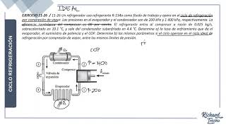 TERMO  Ejercicio 1126 Termodinámica de Cengel [upl. by Dygal236]