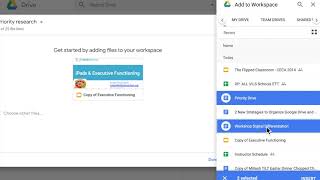 Google Drive Priority Page amp Workspaces [upl. by Claudelle]