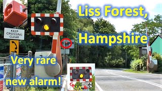 Very Rare and Unique New Alarm at Liss Common Level Crossing Hampshire [upl. by Troy705]