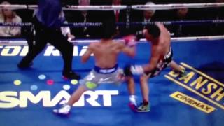 Pacquiao vs Marquez 4 KO  Intentional tripped or Lucky Punch [upl. by Magas77]