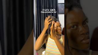 Locs FauxLocsTutorial NaturalHair HairstyleTutorial SmallYouTuber HairInspiration [upl. by Icnan437]