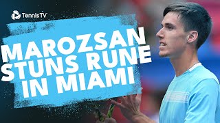 Fabian Marozsan STUNS Holger Rune 😱  Miami 2024 Highlights [upl. by Healey227]