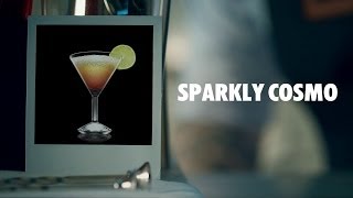 SPARKLY COSMO DRINK RECIPE  HOW TO MIX [upl. by Charry94]