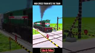 HIGH SPEED TRAIN HITS THE MORE TRAINS AT DANGEROUS DIFFRENT RAILWAY TRACKS railway hintsgamerz [upl. by Ttemme584]