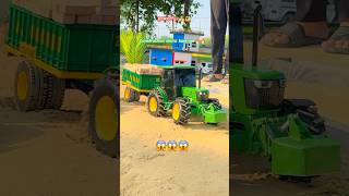 Powerful John Deere loading bricks in trolley 🔥🔥johndeere automobile [upl. by Seena]