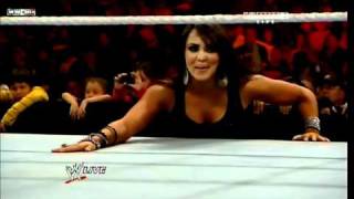 Natalya vs LayCool RAW 01102010 [upl. by Madeleine]