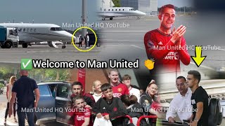 ✅ARRIVED Sergio Reguilonjets to Manchester ✈️ to sign Man United deal Manchester United transfers [upl. by Merrel]