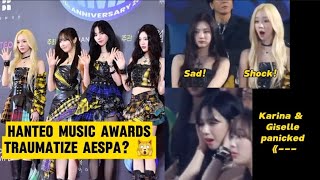 Aespa panics Hanteo Music Awards chaos aespa news [upl. by Peonir]