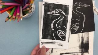 A Messy Art Room Styrofoam Printmaking [upl. by John656]