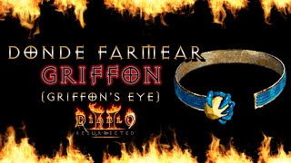 ¿DONDE FARMEAR quotGRIFFONquot FACILMENTE GRIFFONS EYE  DIABLO 2 Resurrected [upl. by Ylek]