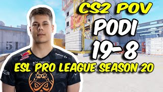 CS2 POV  ENCE podi 198 vs RED Canids Vertigo  ESL Pro League Season 20 [upl. by Virgin]