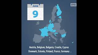 EU elections Mark your calendar useyourvote euelections2024 [upl. by Tterrej734]