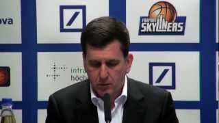 Pressekonferenz FRAPORT SKYLINERS vs ratiopharm ulm [upl. by Llenaj]