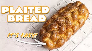 Plaited Bread Loaf Recipe Its easier than you think [upl. by Trin]